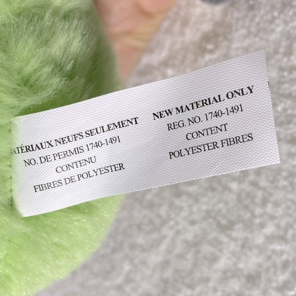 Soft Green Frog with Floral Ears Stuffed Animal Plush Toy - Picture 7 of 9